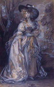 Studie af en dame af Thomas Gainsborough