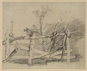 Studie af en gammel forhindring af Thomas Gainsborough