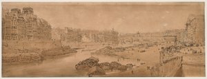 Et udvalg af tyve af de mest maleriske udsigter i Paris..., 1802. af Thomas Girtin