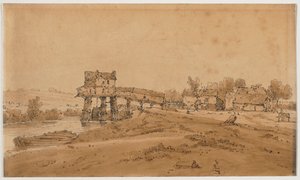 Et udvalg af tyve af de mest maleriske udsigter i Paris, 1802. af Thomas Girtin
