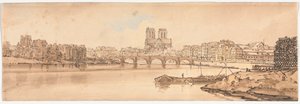 Et udvalg af tyve af de mest maleriske udsigter i Paris, 1802. af Thomas Girtin