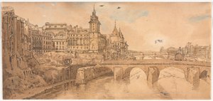 Et udvalg af tyve af de mest maleriske udsigter i Paris, 1802. af Thomas Girtin