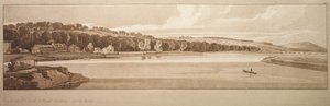 Et udvalg af tyve af de mest maleriske udsigter i Paris: Udsigt over St. Cloud og Mount Calvary taget fra Pont de Sêve af Thomas Girtin