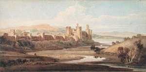 Conwy Castle af Thomas Girtin