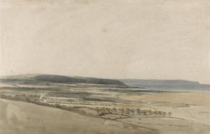 Estuary of the River Taw, Devon, ca. 1801 (akvarel over blyant på papir) af Thomas Girtin
