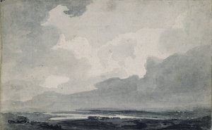 Moorland View, c1800 af Thomas Girtin