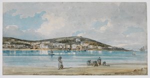 Udsigt over Appledore, North Devon, fra Instow Sands af Thomas Girtin