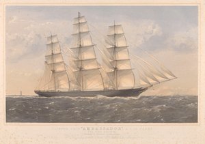 Clipper Ship Ambassador, A.1. 16 år... William Lund Esquire  others (ejere) William Walker Esquire (bygherrer) af Thomas Goldsworth Dutton