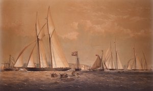 Cambria-vindende Anglo American Yacht Race, 1868