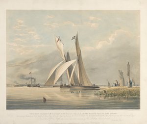 The Iron Yachts Mystery og Blue Belle in the Match sejlede 23. maj 1843
