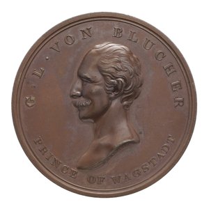 Medalje til minde om Wellington og Blücher ved Waterloo af Thomas Halliday