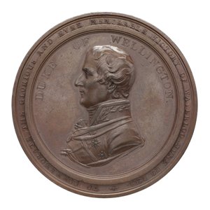 Medalje til minde om Wellington og Blücher ved Waterloo, 1815 (bronze)