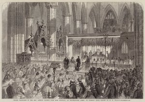 Korbryllup af pastor Arthur Thynne med Miss Kendall, i Westminster Abbey tirsdag uge af Thomas Harrington Wilson