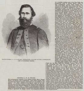 Generalmajor J E B Stuart, kommanderende kavaleri af den konfødererede hær i det nordlige Virginia