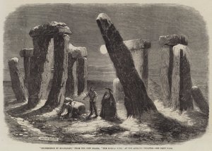 Stonehenge by Moonlight, fra The New Drama, The Borgia Ring, på Adelphi Theatre af Thomas Harrington Wilson