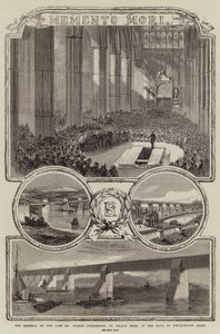 Begravelsen af afdøde Robert Stephenson, fredag i ugen, i Westminster Abbey