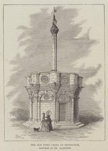 The Old Town Cross of Edinburgh, restaureret af Mr Gladstone