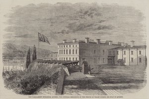 Parlamentsbygningerne, Quebec, den officielle residens for prinsen af Wales under hans ophold i Quebec af Thomas Harrington Wilson