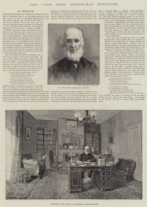 Den afdøde John Greenleaf Whittier af Thomas Harrington Wilson