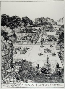 View of Garden, Broad Oak, Accrington, fra 