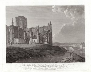 Priory Church i Haddington af Thomas Hearne