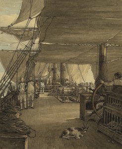 Scene om bord på HMS 