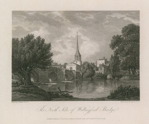 Nordsiden af Wallingford Bridge af Thomas Hearne
