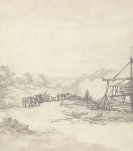 Aflæsning af Pit Props ved Coalbrookdale af Thomas Hearne