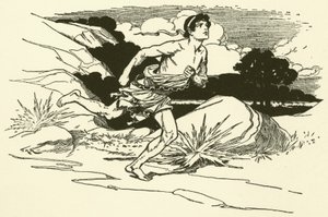 Bringer nyheder fra Marathon (gravering) af Thomas Heath Robinson