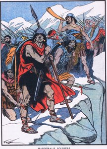 Hannibals soldater (farvelitografi) af Thomas Heath Robinson