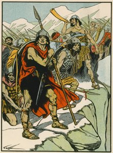Hannibals soldater (farvelitografi) af Thomas Heath Robinson