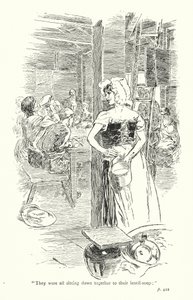 Illustration til A Sentimental Journey af Laurence Sterne (litografi) af Thomas Heath Robinson