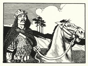 Kong Alfred (litografi) af Thomas Heath Robinson