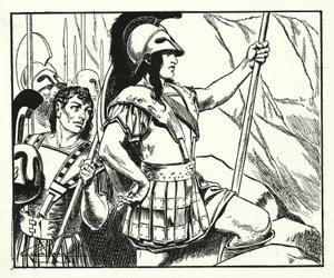Leonidas (litografi) af Thomas Heath Robinson