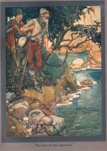 Der var ingen spor af mennesker (farvelitografi) af Thomas Heath Robinson