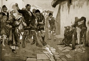 The Cucking-stool in Norman times, illustration fra 