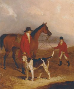Old Druid, med Richard King Sampson, Esq., og John Presse, 1845 af Thomas Henwood