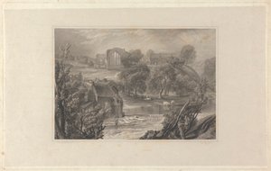 Egglestone Abbey, nær Barnard Castle af Thomas Higham