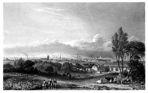 Udsigt over Manchester, 1844.
