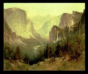 Jagt i Yosemite, 1890 af Thomas Hill