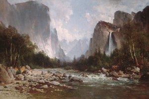 Udsigt over Yosemite Valley, 1885.