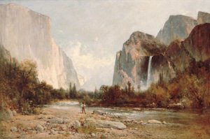 Yosemite, vandfaldet Bridal Veil Falls af Thomas Hill