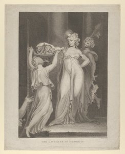Herodias Salomes datter modtager Johannes Døberens hoved, Matthæus 14:10-11..., 1798.