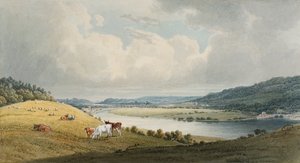 Llantwit, Cadoxton og Neath fra nord (akvarel  blyant på papir)