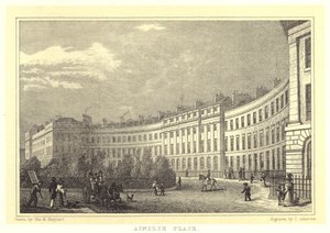 Ainslie Place (gravering) af Thomas Hosmer (after) Shepherd