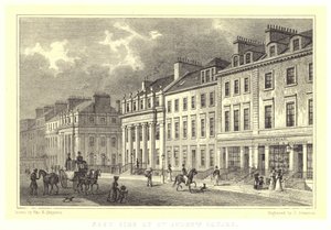 East Side of St Andrew Square (gravering) af Thomas Hosmer (after) Shepherd