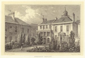 Surgeon Square (gravering) af Thomas Hosmer (after) Shepherd