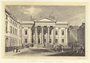 Amtshuset og Signetbiblioteket (gravering) af Thomas Hosmer (after) Shepherd