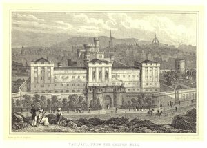 The Jail, fra Calton Hill (gravering) af Thomas Hosmer (after) Shepherd