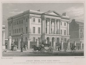 Apsley House, Hyde Park Corner, London, residensen for hertugen af Wellington af Thomas Hosmer Shepherd
